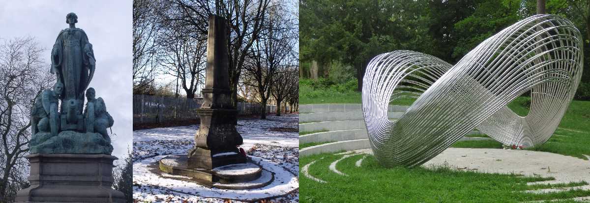 Memorials in Cannon Hill Park 